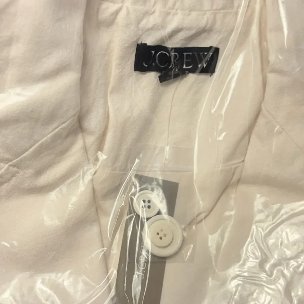 J.Crew Easy Fit Blazer 4 White Cream NWT Textured Cotton CK102 J.Crew Jacket